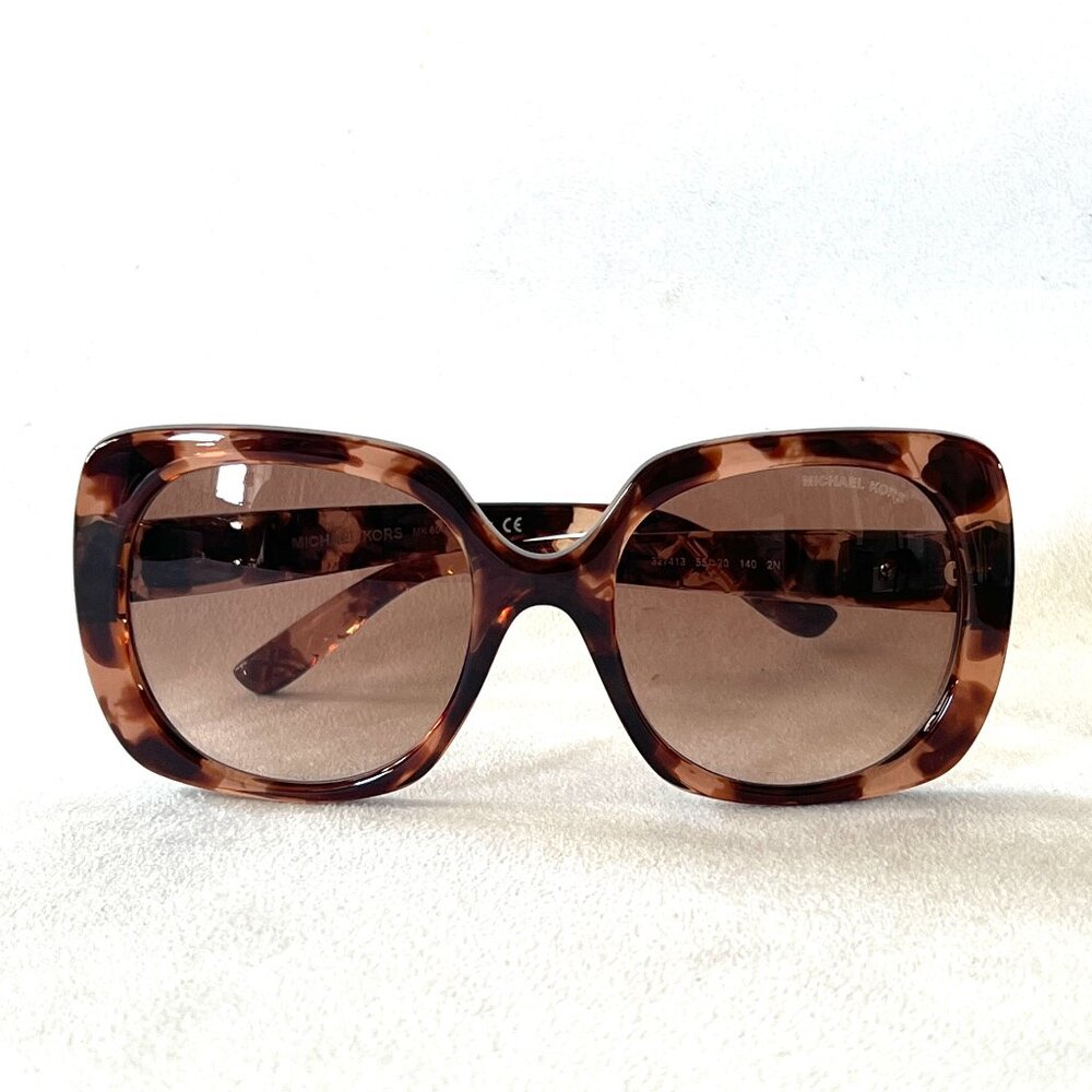 Michael Kors | Women's Sunglasses – Brown/Peach Gradient Crystal Frame, MK 6044